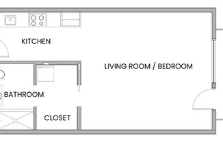 Studio, 1 bath, 463 sqft, $3,199, Unit 503