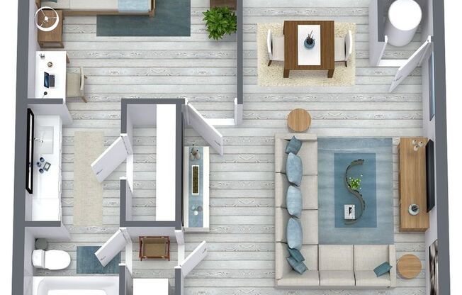 1 bed, 1 bath, 590 sqft, $825