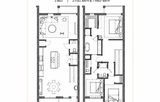3 beds, 2.5 baths, 1,983 sqft, $4,500, Unit TH-201