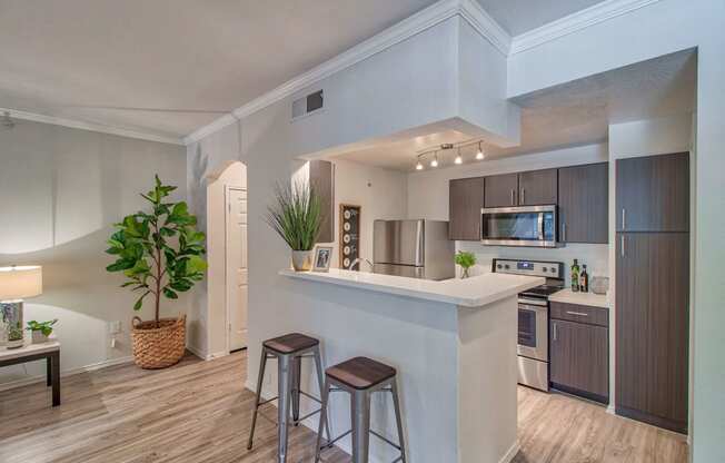 Kitchen with Quartz Countertops at Stonelake at the Arboretum, Texas, 78759