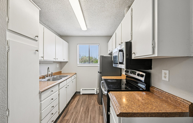 Modern galley kitchen