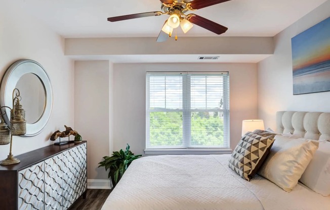 Guest Bedroom with Ceiling Fan