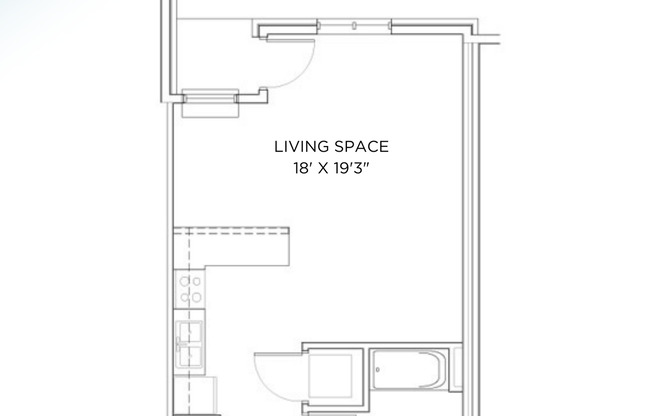 Studio, 1 bath, 501 sqft, $1,415, Unit 5302-208