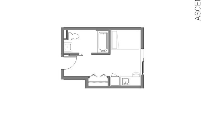 Studio, 1 bath, 241 sqft, $947, Unit 325