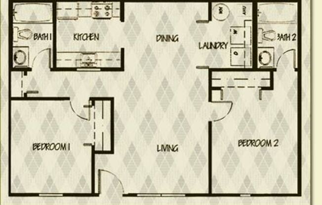 2 beds, 2 baths, $1,600, Unit Unit #802