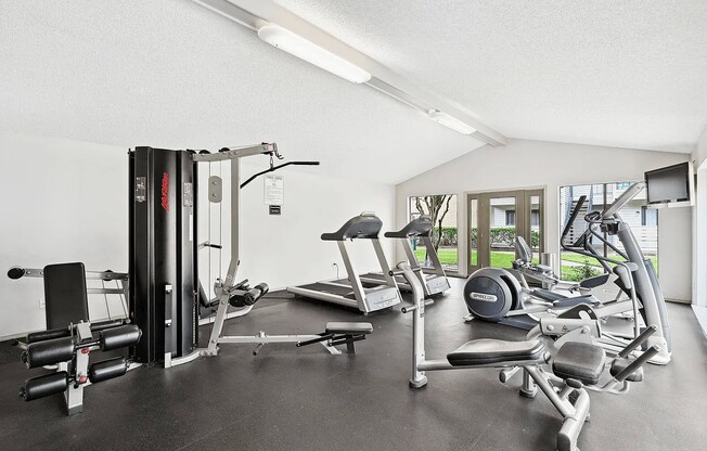 Elevate your fitness journey at Elm Creek Apartments with our state-of-the-art gym, designed for your health and wellness. Enjoy top-notch equipment and a welcoming atmosphere. Schedule a tour today to see all we have to offer!
