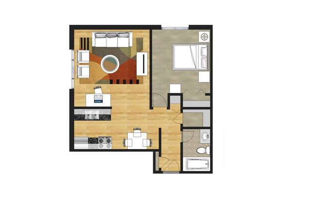 1 bed, 1 bath, 750 sqft, $1,309, Unit 3-308