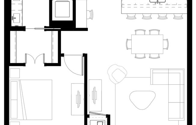 1 bed, 1 bath, 880 sqft, $2,845, Unit 109