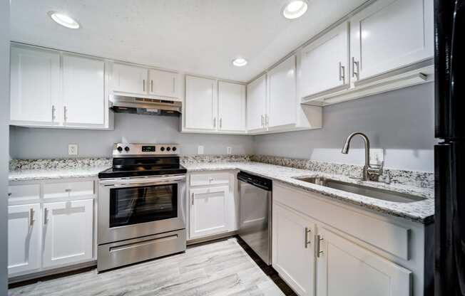 The Trails of North Hills apartments in Raleigh, NC photo of upgraded kitchen