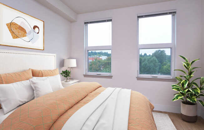 Bedroom with Hard Surface Flooring