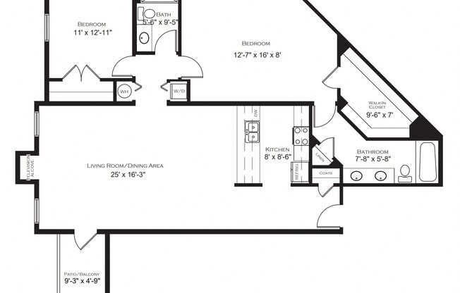 2 beds, 2 baths, $1,505