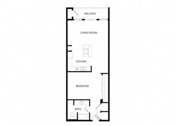 1 bed, 1 bath, 873 sqft, $1,705