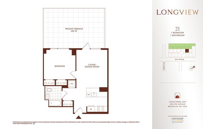 1 bed, 1 bath, $4,414, Unit 2I
