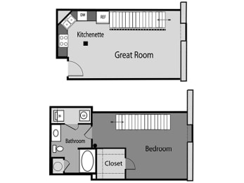 1 bed, 1 bath, 708 sqft, $1,615