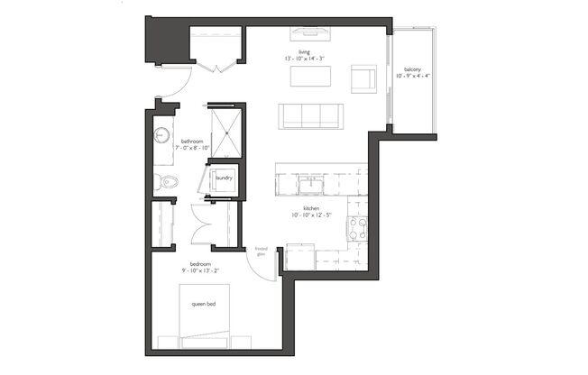1 bed, 1 bath, 683 sqft, $1,361, Unit 520