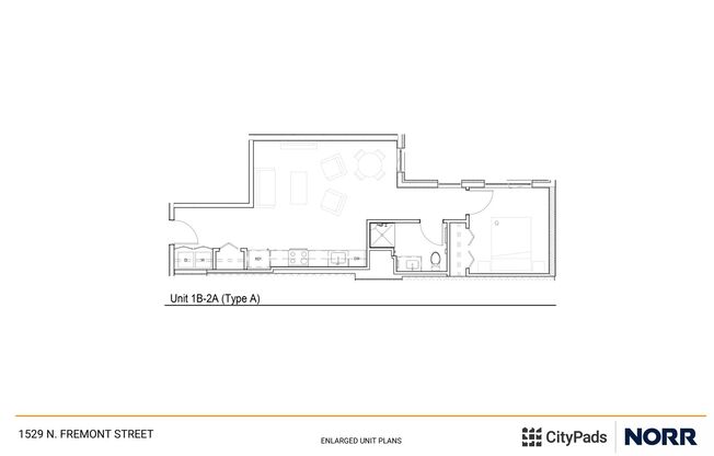 1 bed, 1 bath, 389 sqft, $3,005, Unit 215