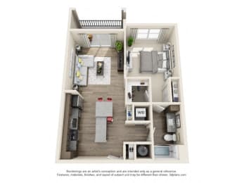 1 bed, 1 bath, 800 sqft, $1,660