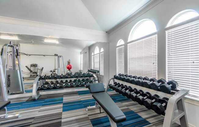 Clubhouse gym at Villages 3Eighty, Little Elm, TX