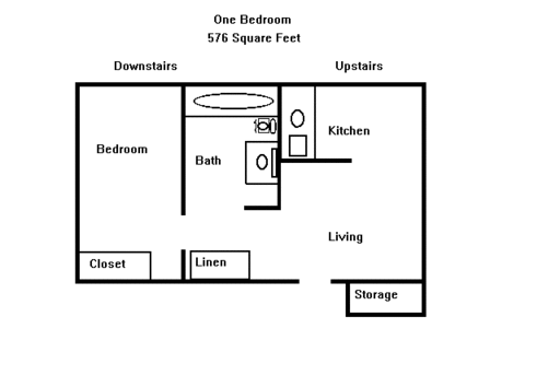 1 bed, 1 bath, 576 sqft, $1,200, Unit A8