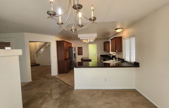 3-Bed, 2.5-Bath Pet-Friendly Home with Fenced Yard in Las Vegas