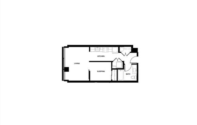 1 bed, 1 bath, 534 sqft, $2,095, Unit 115