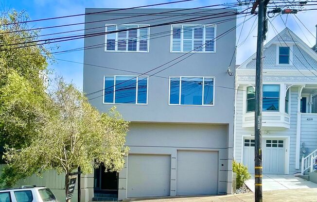 3BR/2BA Noe Valley Condo! Parking!  Laundry!  Flat Yard! PROGRESSIVE