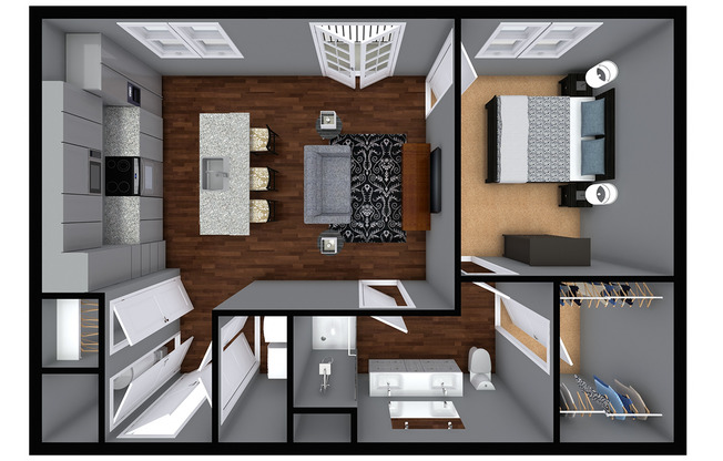 1 bed, 1 bath, 725 sqft, $1,610, Unit A111