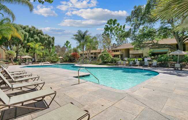 a illustration of a pool of water at Summerwood Apartments, California