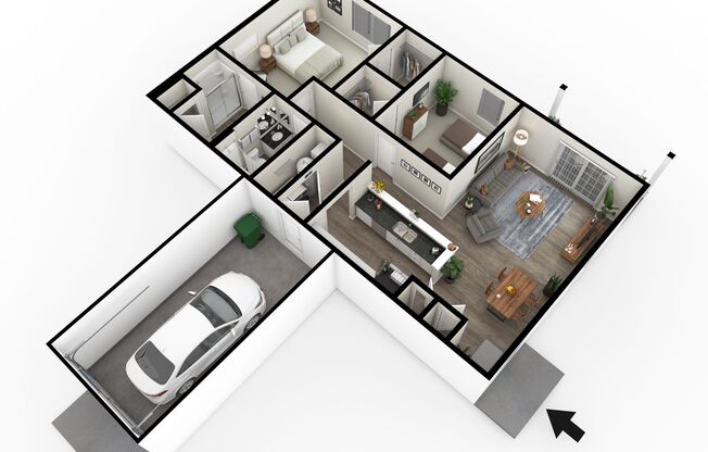 2 beds, 2 baths, 1,170 sqft, $1,920, Unit 26-4141