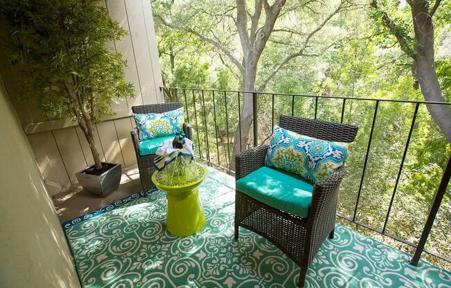 You will enjoy your very own private patio or balcony.