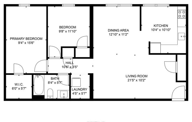 2 beds, 1 bath, 825 sqft, $1,450, Unit 505/203