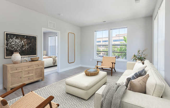 Living Room with Hard Surface Flooring