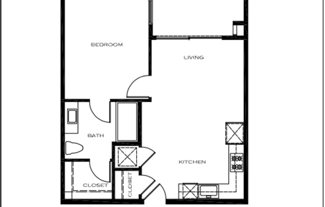 1 bed, 1 bath, 662 sqft, $2,795, Unit 506