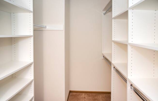 California closet in every townhome