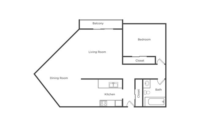 1 bed, 1 bath, 700 sqft, $1,150