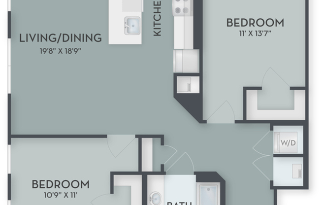 2 beds, 1 bath, 1,000 sqft, $2,995