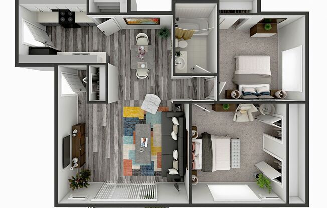 2 beds, 1 bath, 900 sqft, $1,650, Unit C203