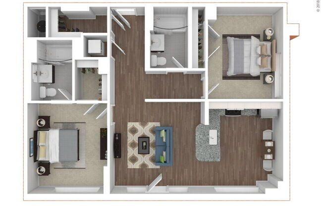 2 beds, 2 baths, 985 sqft, $3,150