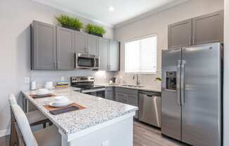 Gourmet Kitchen with Island at Avilla Lakeridge, Arlington, TX 76002