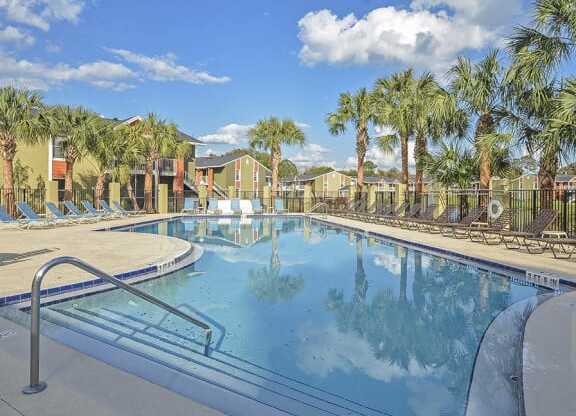 Relaxing Pool Sundeck