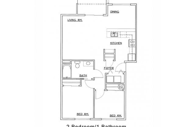 2 beds, 1 bath, 868 sqft, $1,425, Unit 215