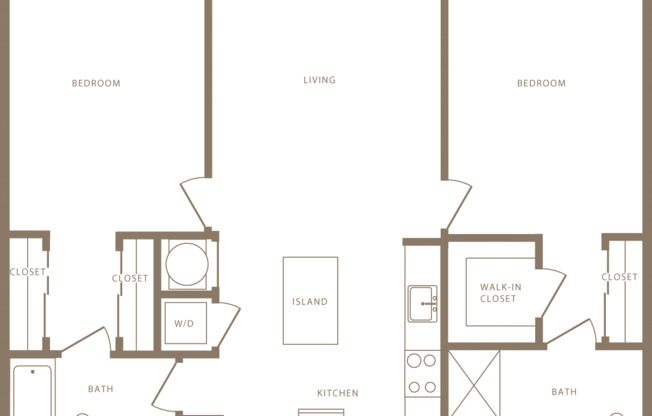 2 beds, 2 baths, 1,083 sqft, $2,445, Unit 1235