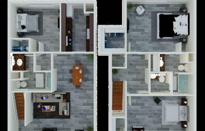 3 beds, 2.5 baths, 1,320 sqft, $1,399, Unit 908