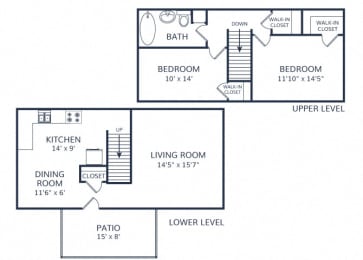 2 beds, 1 bath, 986 sqft, $2,102