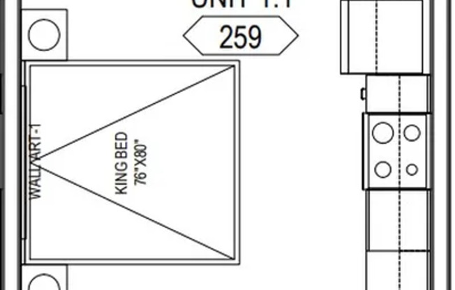 Studio, 1 bath, 423 sqft, $1,750, Unit UPlace Unit 462