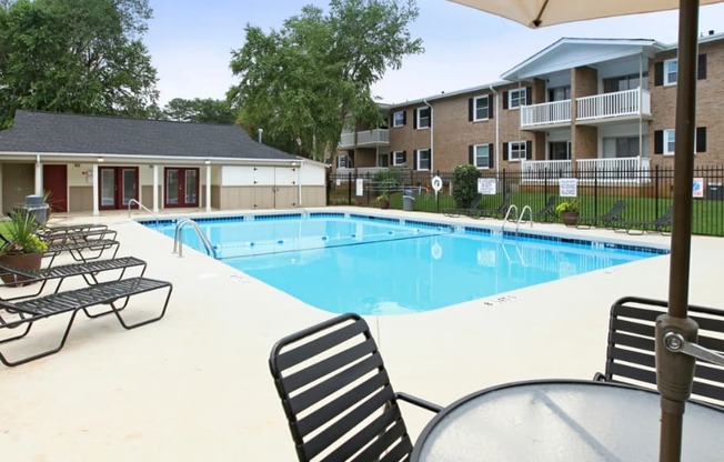 our apartments have a large pool for residents to enjoy