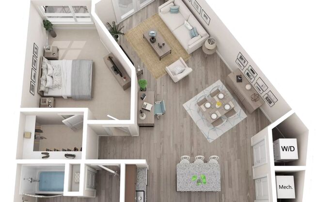 1 bed, 1 bath, 809 sqft, $1,810