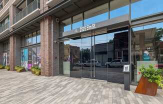 Leasing Office Entrance at The Hamilton at The Epic in Deep Ellum, Dallas, Texas, TX