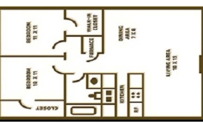 2 beds, 1 bath, 750 sqft, $649