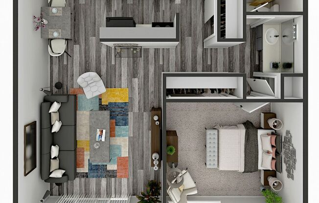 1 bed, 1 bath, 750 sqft, $1,450, Unit 4550-306